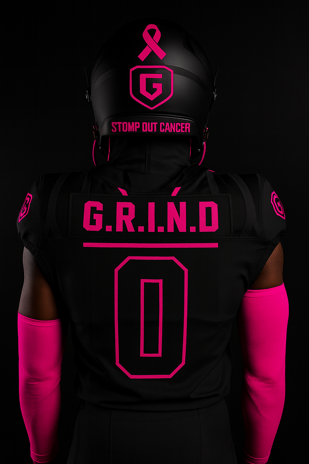 Electric Black & Pink “ Stomp Out Cancer Jersey