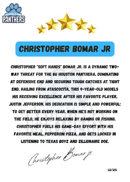 Youth Sports Trading Cards – (NIL Style)